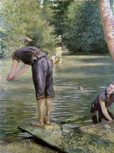 Bathers on the Banks of the Yerres by Gustave Caillebotte